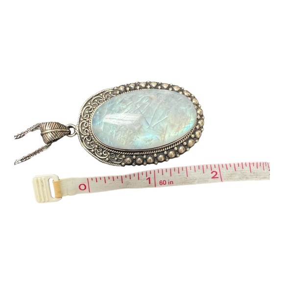 Vintage Handmade Moonstone Pendant in Sterling Silver - Picture 6 of 6